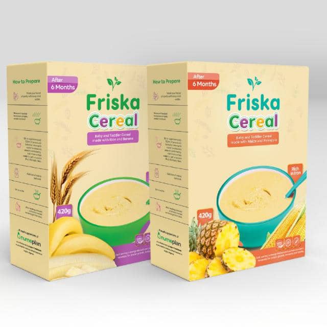 Friska Baby Cereal Made With Maize and Pineapple